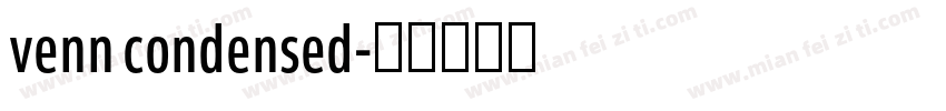 venn condensed字体转换